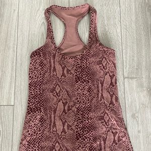 Lululemon animal print racerback top